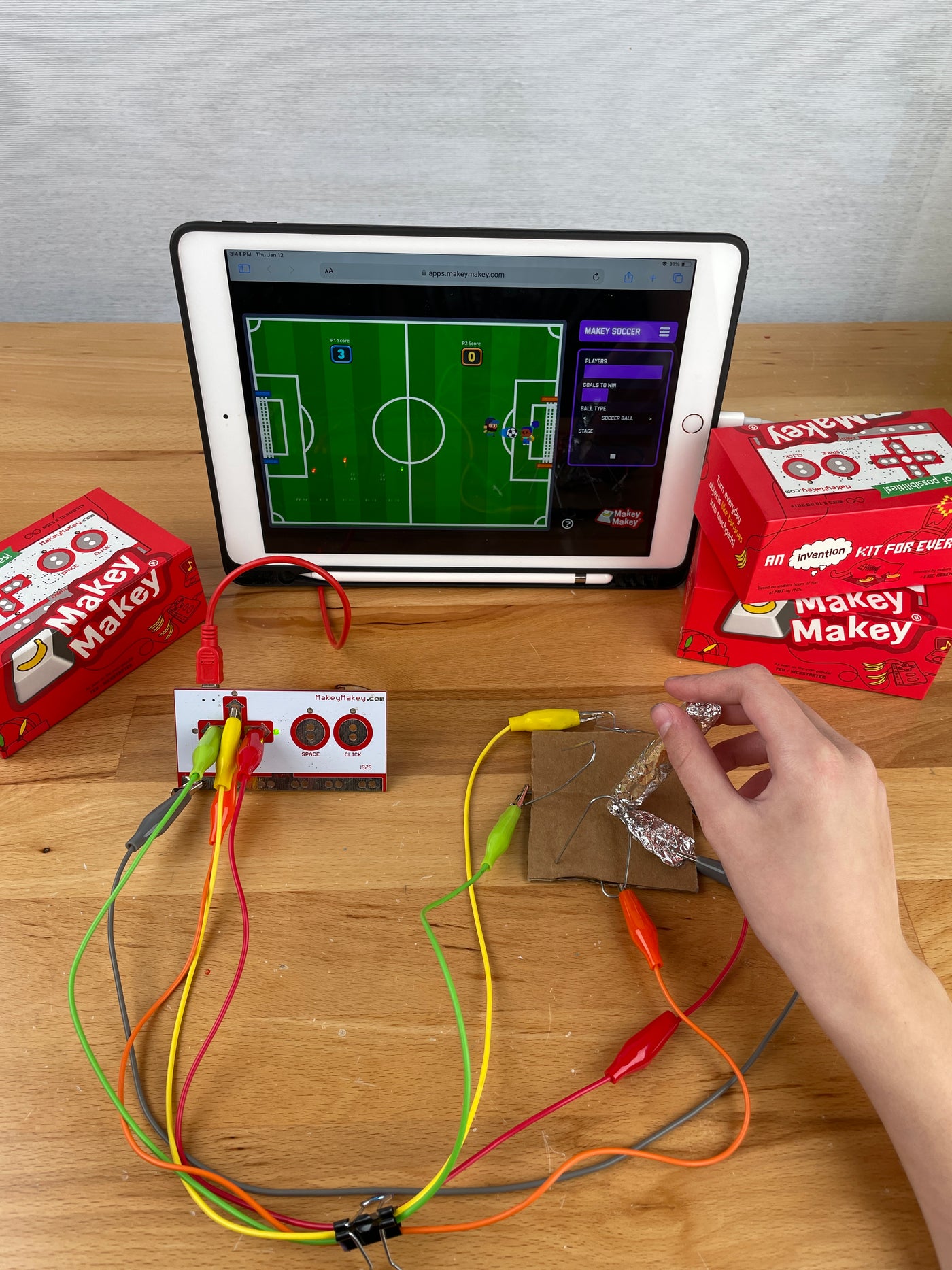 Invention Literacy Foundations: Prototype Game Controller for Makey Makey Soccer App