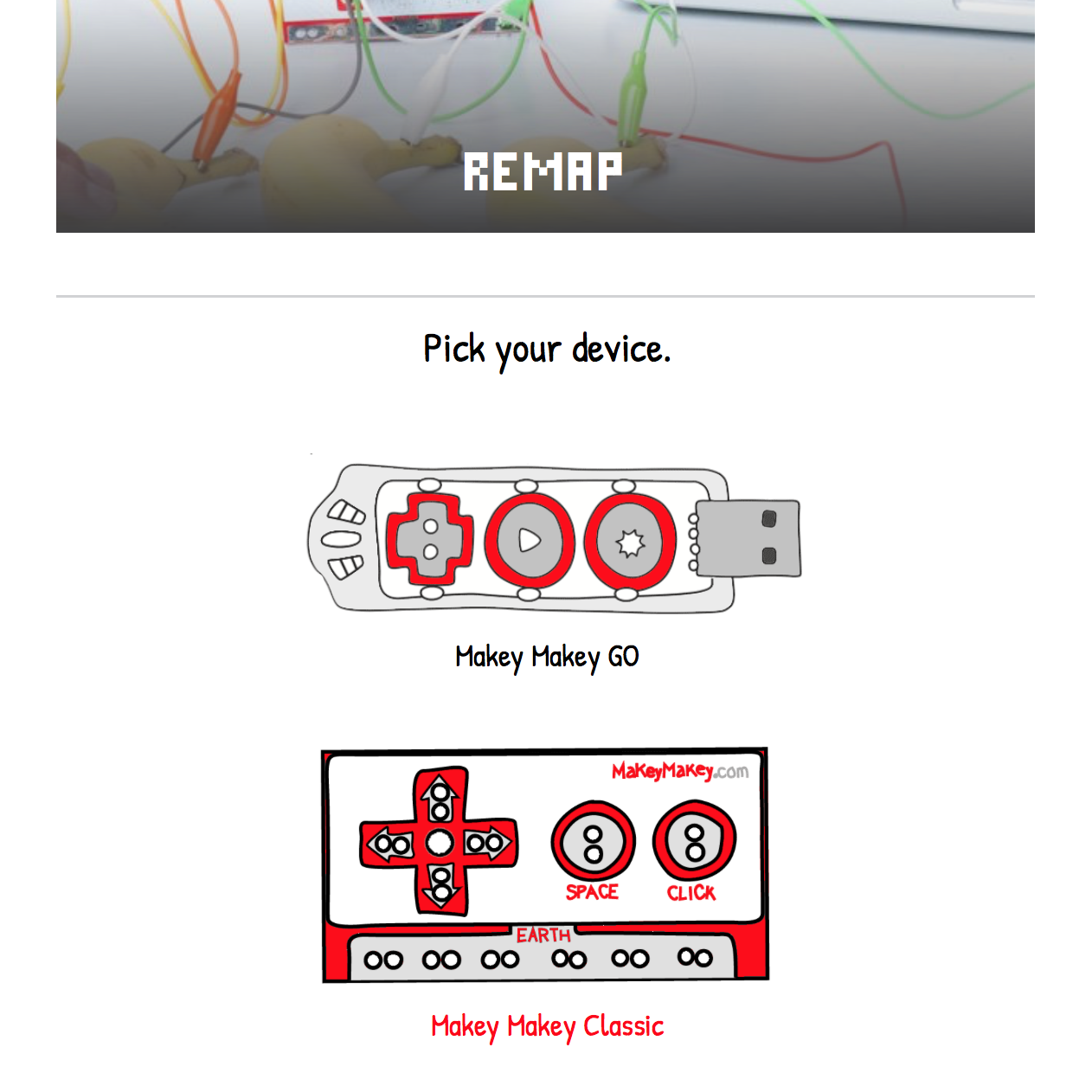 Remap a Makey Makey Classic or Makey Makey Go!
