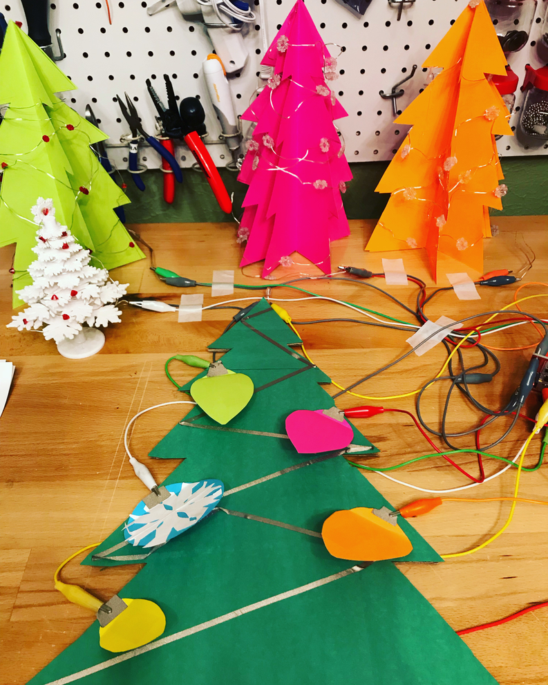 Hacking Holiday LED Light Strings with Makey Makey