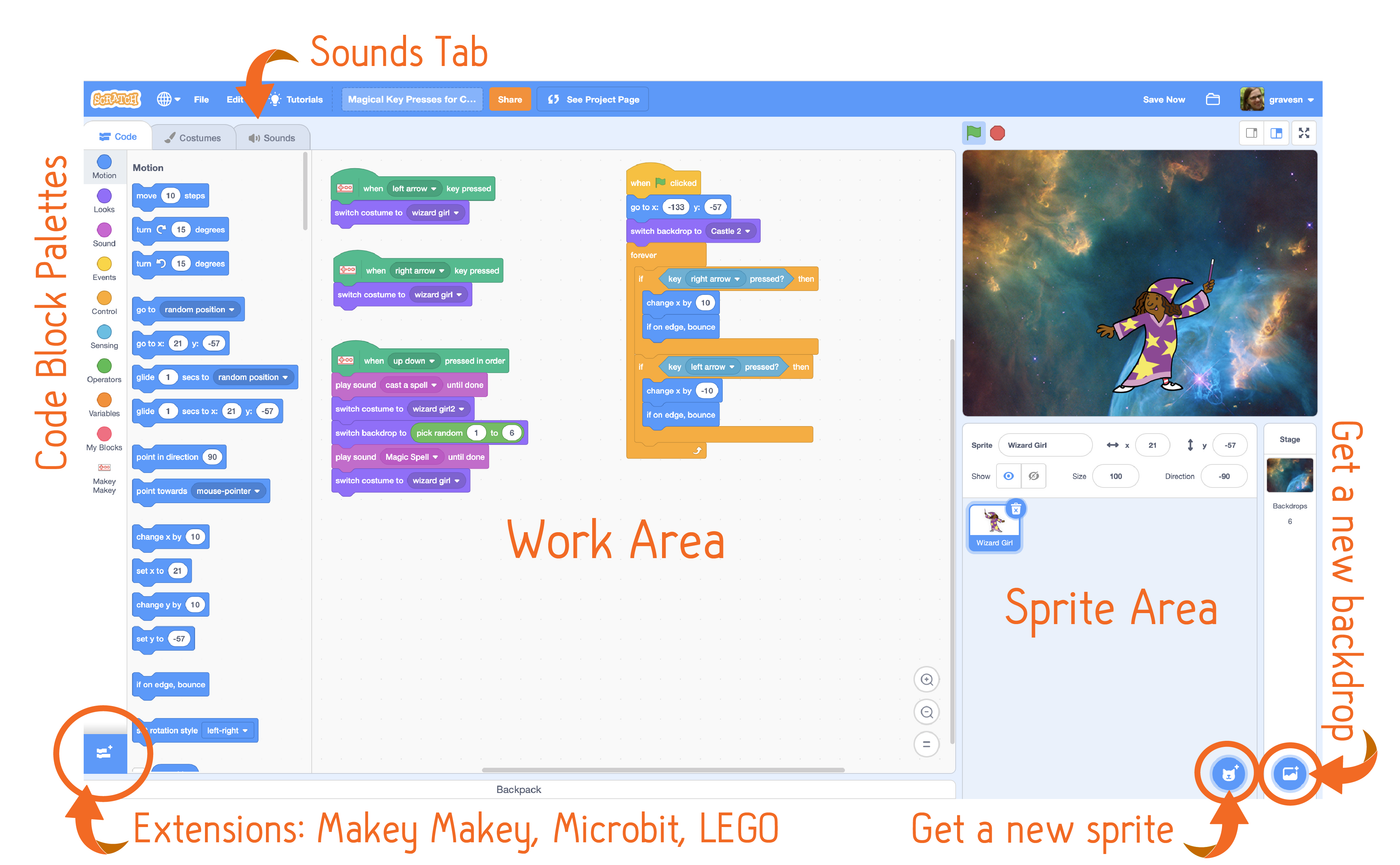 Lesson Five: Code Your Key Presses in Scratch