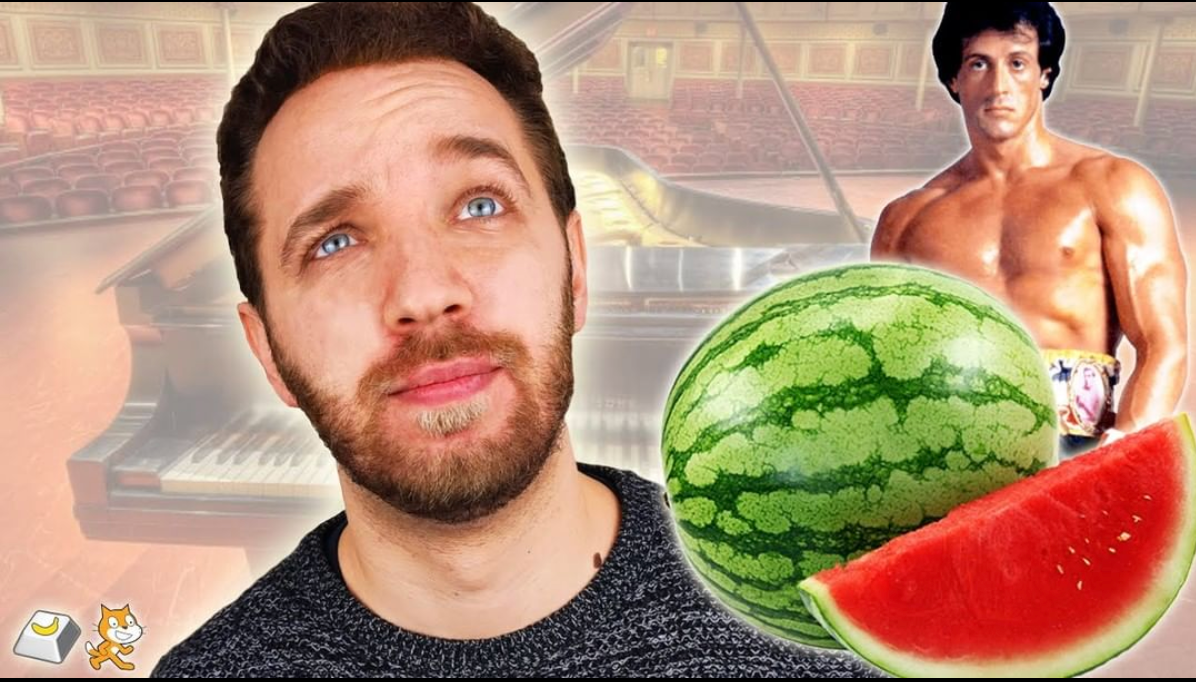Can I play Rocky theme song with watermelons? 🍉 | ¿Puedo tocar el tema de Rocky con sandías?🍉  Video by Música Encriptada