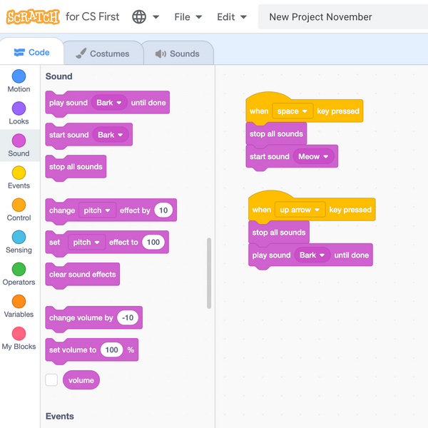 Cs First New Project November: Scratch for CS First by Christine Dixon – Joylabz ...