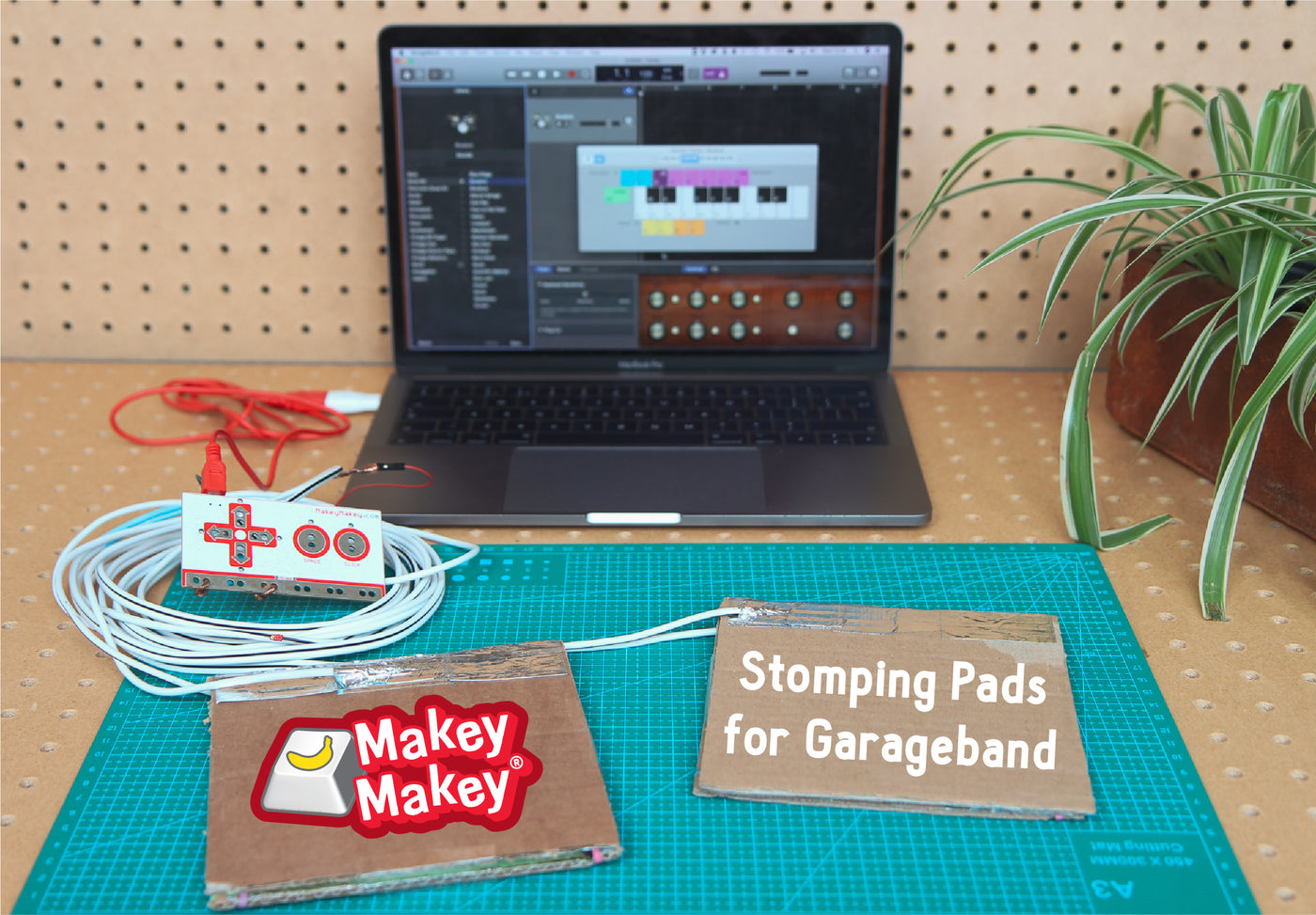 Garageband and Makey Makey Stomping Pads by Frazer Merrick