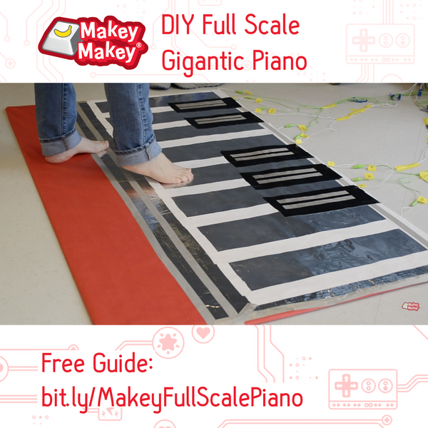 Oversized and Portable Full Scale Floor Piano