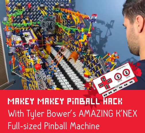 K'NEX Pinball Machine with Makey Makey Scoring