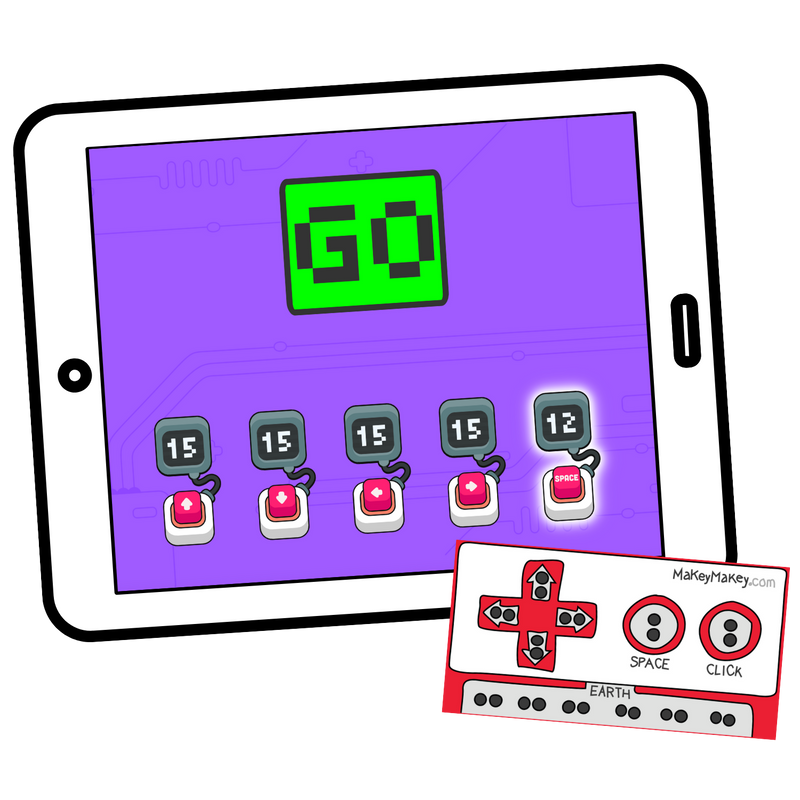 Hot Potato on a tablet with Makey Makey